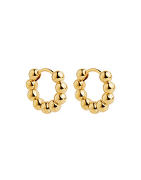 Constellation Yellow Gold Huggie Earrings