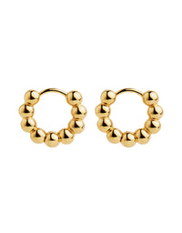 Constellation Yellow Gold Huggie Earrings
