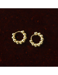 Constellation Yellow Gold Huggie Earrings