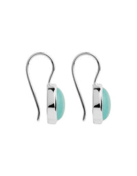Chroma Silver Aqua Chalcedony Earrings
