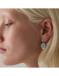 Chroma Silver Aqua Chalcedony Earrings
