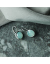 Chroma Silver Aqua Chalcedony Earrings