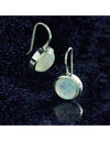 Chroma Silver Moonstone Chalcedony Earrings