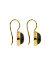 Chroma Yellow Gold Black Onyx Earrings