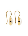 Chroma Yellow Gold Pearl Earrings