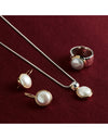 Chroma Yellow Gold Pearl Earrings