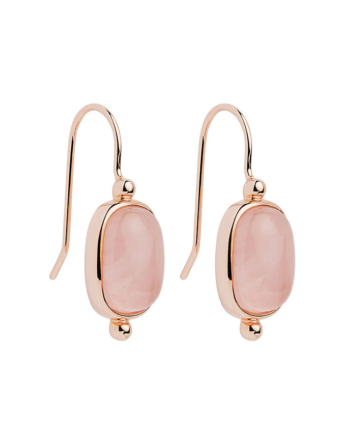 Fleur Rose Quartz Earrings