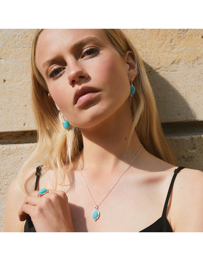 Fleur Amazonite Earrings