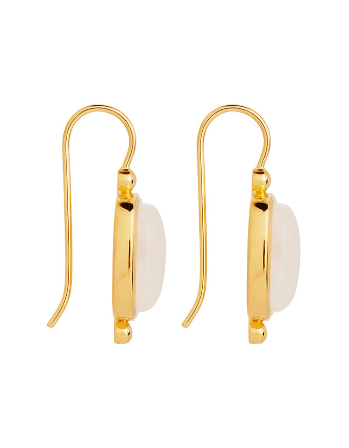 Fleur Rainbow Moonstone Earrings