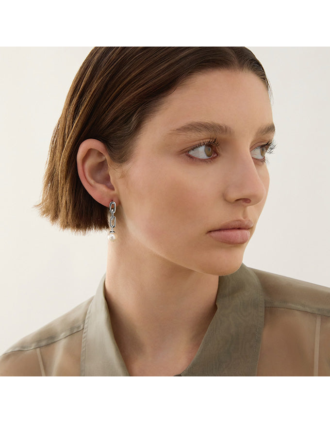 Clair de Lune Earrings Silver