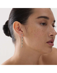 Summer Veil Stud Earrings Silver