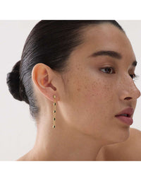 Summer Veil Stud Earrings Yellow Gold