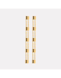 Summer Veil Stud Earrings Yellow Gold