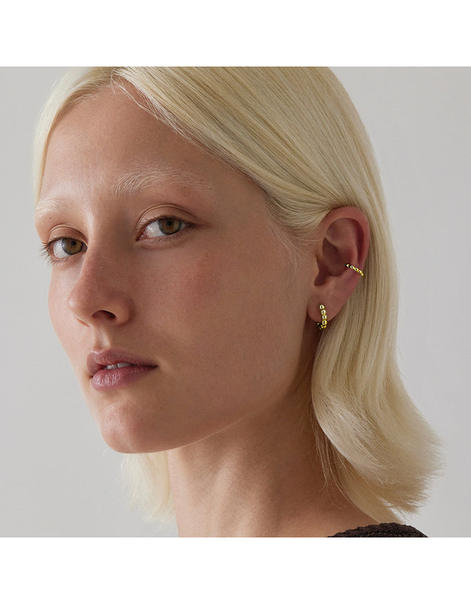 Moonwalk Yellow Gold Ear Cuff