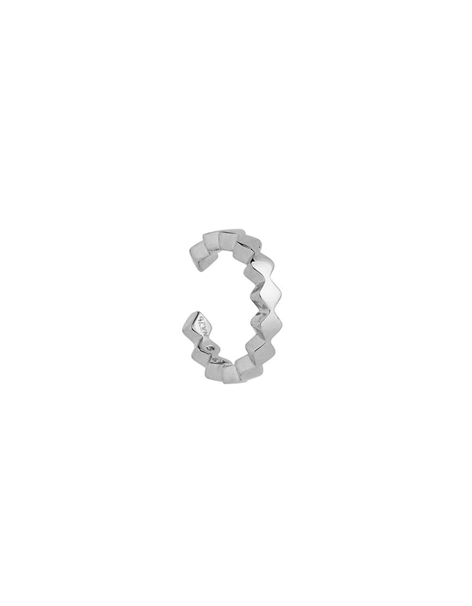 Lattice Ear Cuff Silver