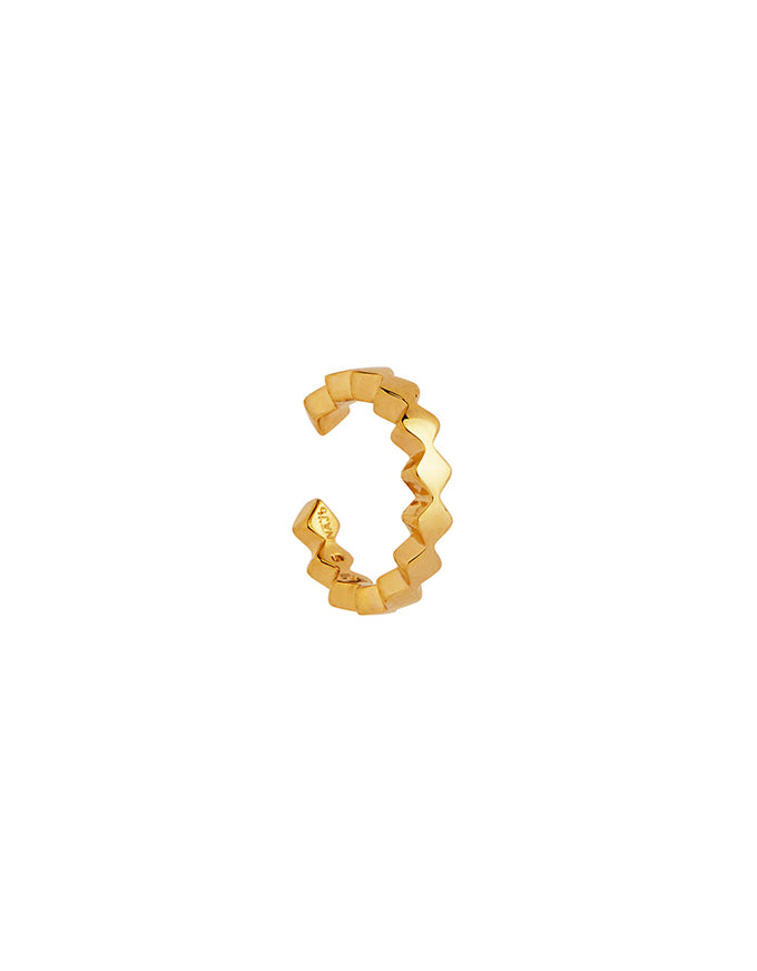 Lattice Ear Cuff Gold