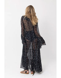 Enchanted Dress French Flora Black