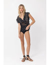 Enchanted Blouse French Floral Black