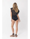 Enchanted Blouse French Floral Black