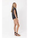 Enchanted Blouse French Floral Black