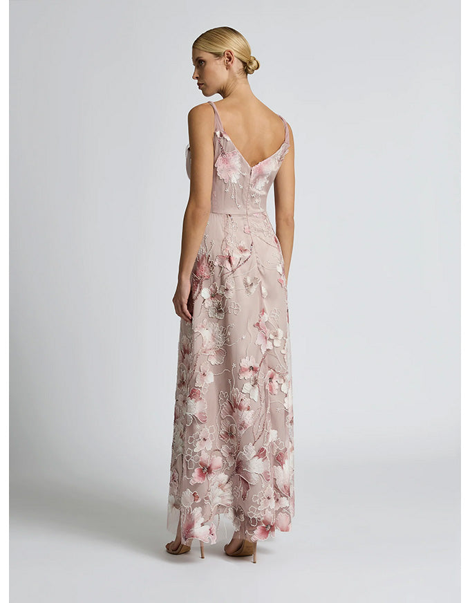 Elena Midi Dress Blush Pink