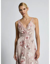 Elena Midi Dress Blush Pink