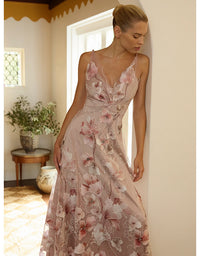 Elena Midi Dress Blush Pink