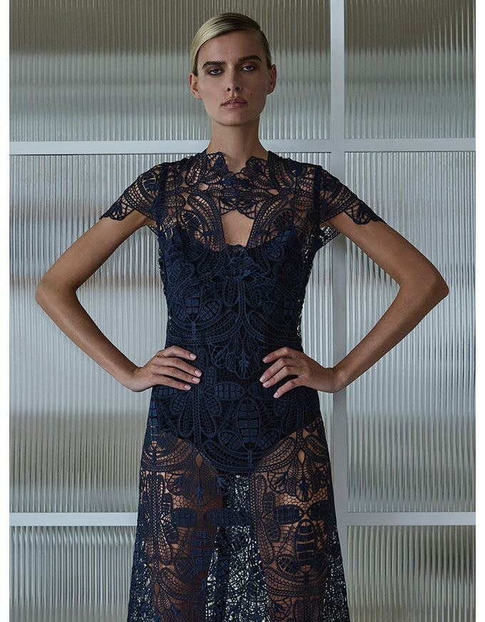 Elise Midi Dress Midnight