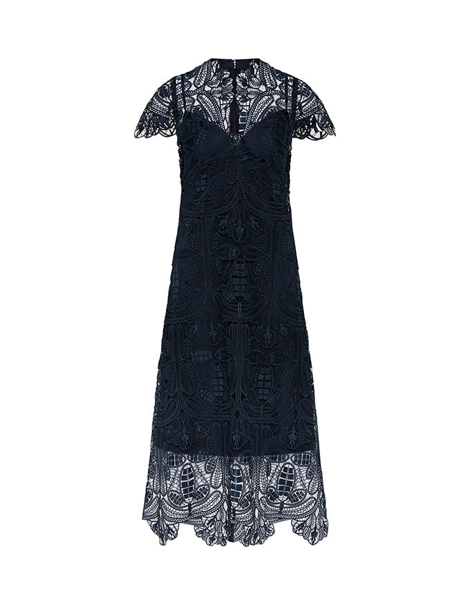 Elise Midi Dress Midnight