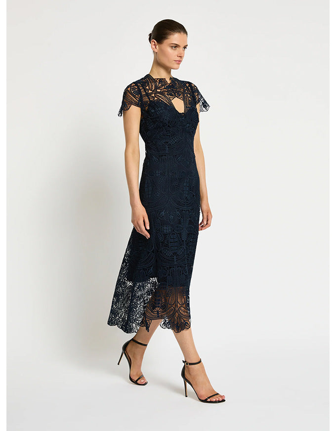Elise Midi Dress Midnight