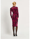 Emily Dress Fuschia & Black