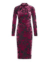 Emily Dress Fuschia & Black