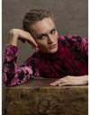 Emily Top Fuchsia & Black Print