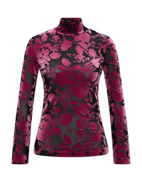 Emily Top Fuchsia & Black Print