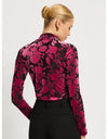 Emily Top Fuchsia & Black Print
