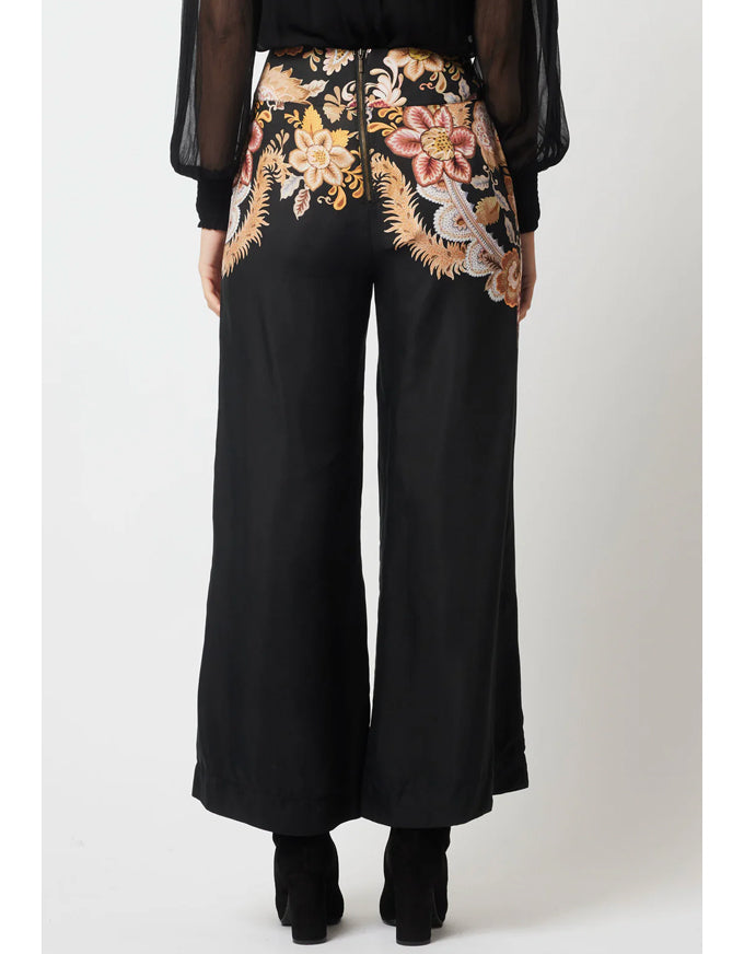 Empress Placement Print Pant Dragon Flower