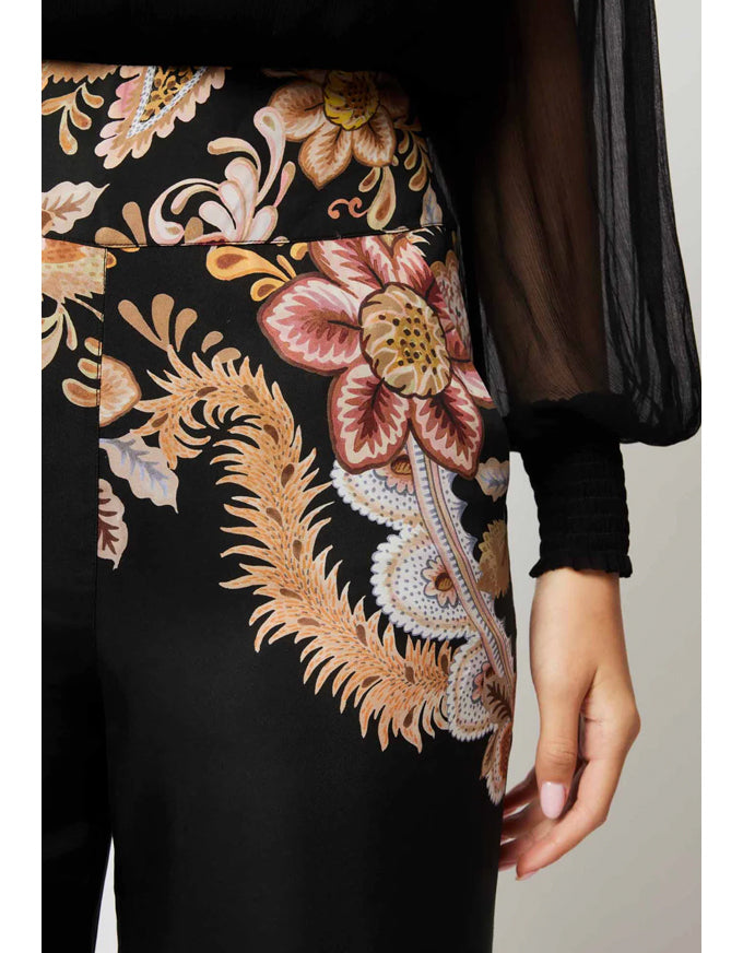 Empress Placement Print Pant Dragon Flower