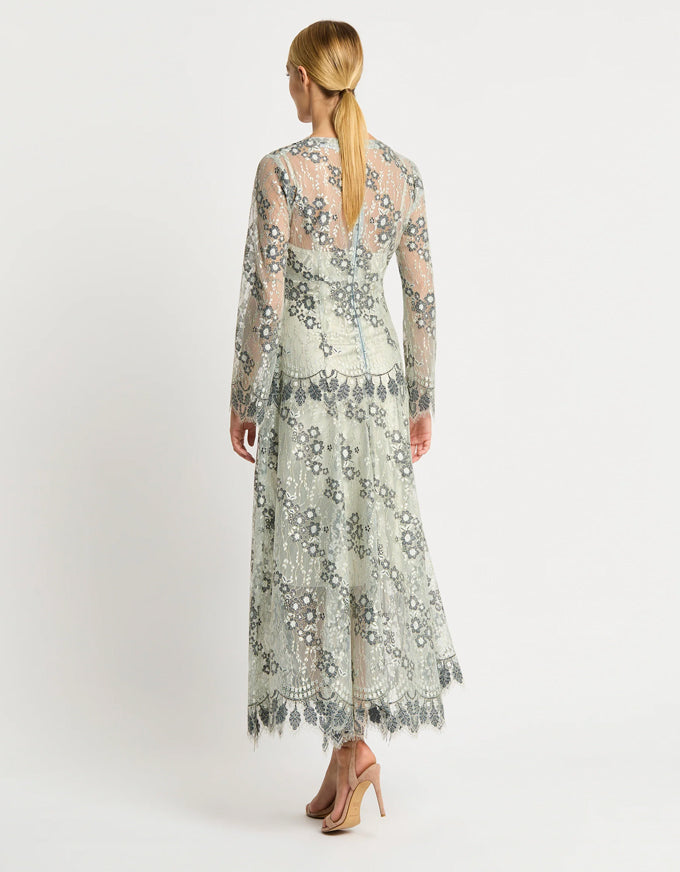 Enya Midi Dress Sage - Australian Made