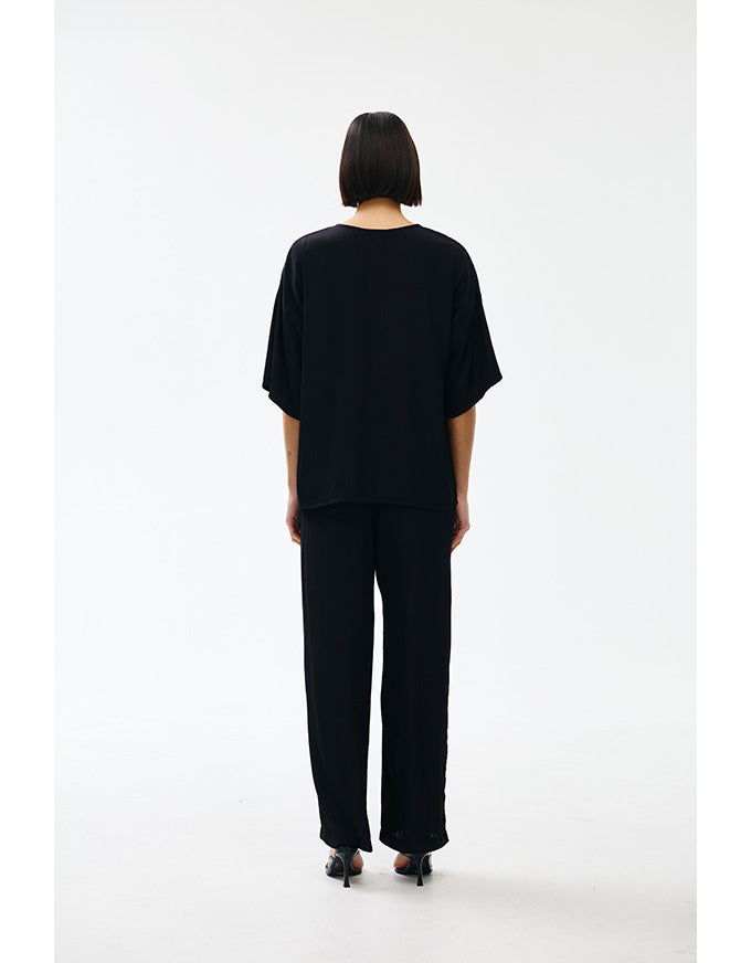 Esme Top Black - Australian Made