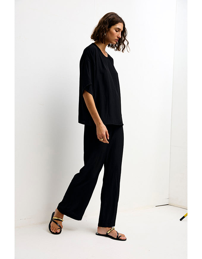 Esme Top Black - Australian Made