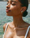 Reversible Hoops - Gold/Pave Crystals