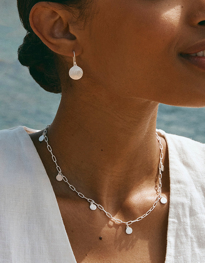 Silver Beachcomber Charm Necklace