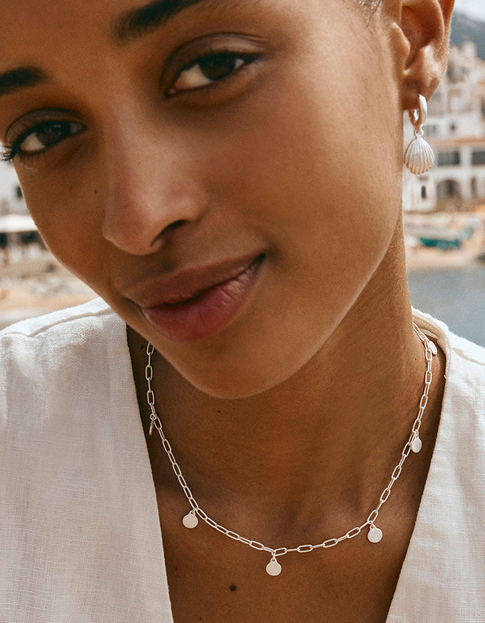 Silver Beachcomber Charm Necklace