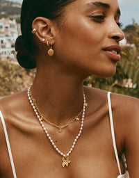 Golden Beachcomber Charm Necklace