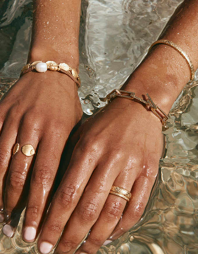 Antique Gold Stacking Ring
