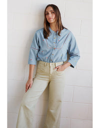 Freya Jean Pistachio Green