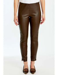 Faux Leather Legging Coffee Bean