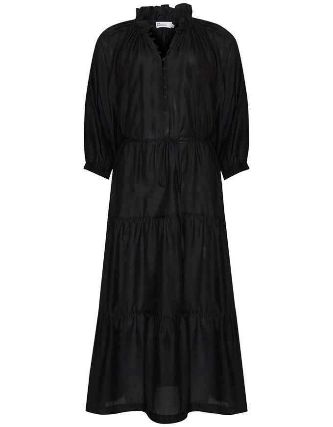 Field Dress Black. Black midi dress