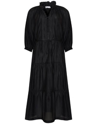 Field Dress Black. Black midi dress