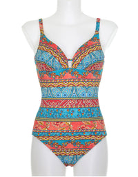 Floral Band Print One Piece